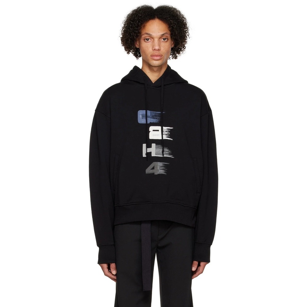 C2H4 Pullover Men's L Black Winter Voyage Spatio-Temporal Hoodie NWT Streetwear